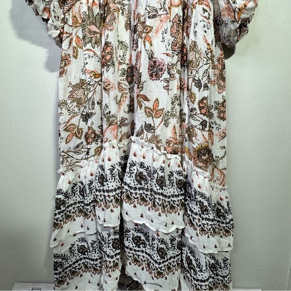 By Anthropologie V-Neck Long-Sleeve Maxi Dress Size Small - Picture 9 of 16